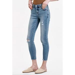NEW DEAR JOHN DENIM gisele tahiti mid rise skinny jean in denim